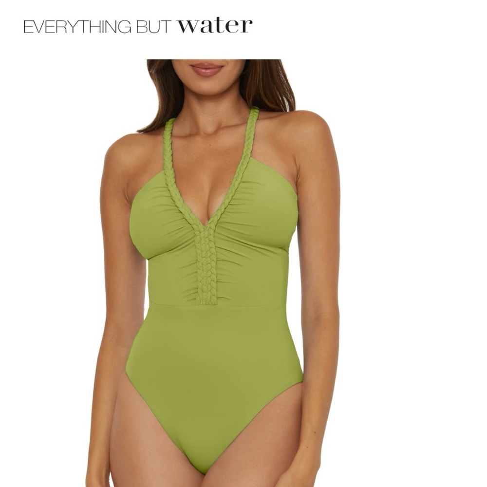 NWT Soluna Swim Lake Side Braided Maillot One Piece Swimsuit Sz L/12